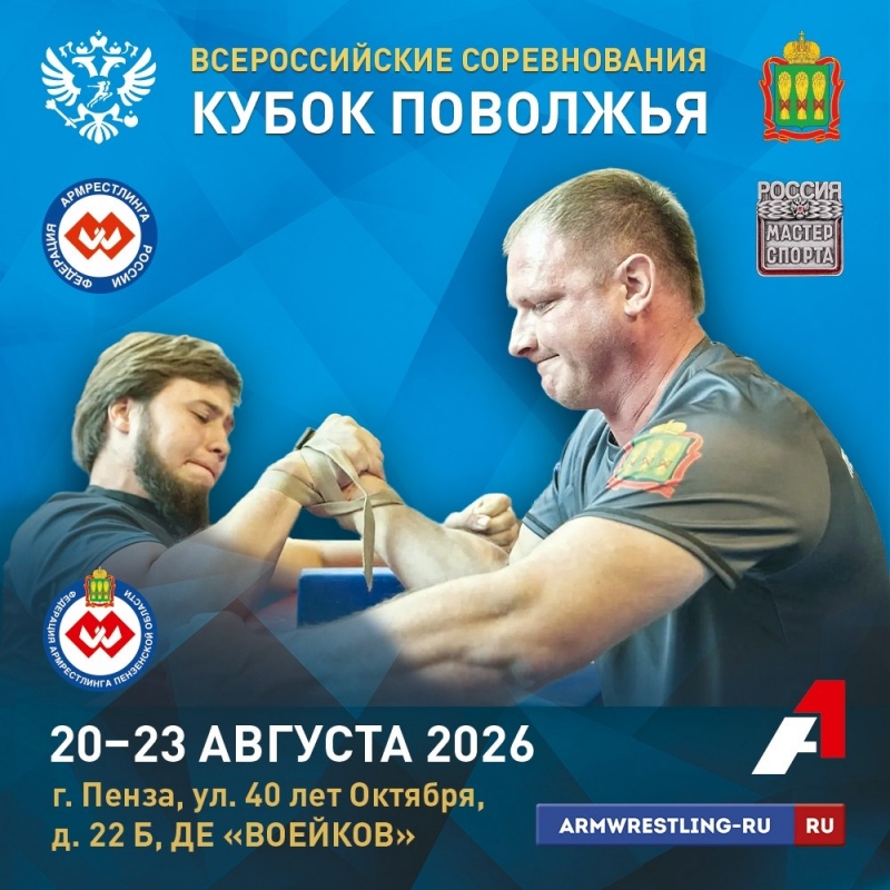 Всероссийские соревнования по Армрестлингу «Кубок Поволжья»