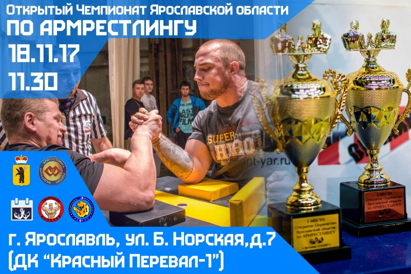 Открытый чемпионат Ярославской области по армрестлингу