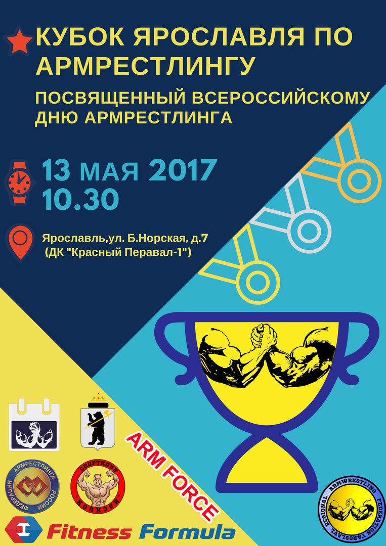 XIХ открытых лично-командных соревнований «Кубок Ярославля - 2017» по армрестлингу